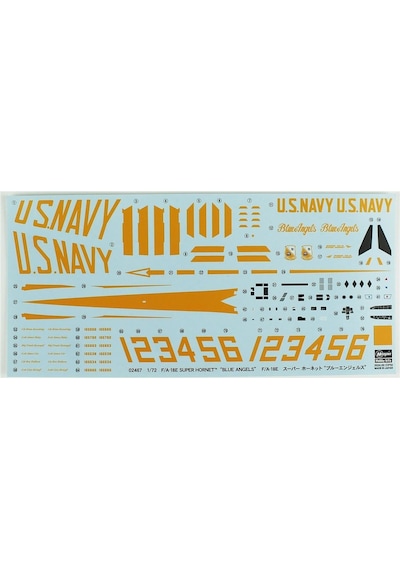Hasegawa 2467 1/72 Ölçek, F/a-18e Super Hornet Blue Angels , Limited Edition , Savaş Uçağı Plastik Model Kiti-57106