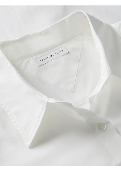 Tommy Hilfiger Ess Poplın Regular Shırt Kadın Beyaz Gömlek - Ww0ww47169