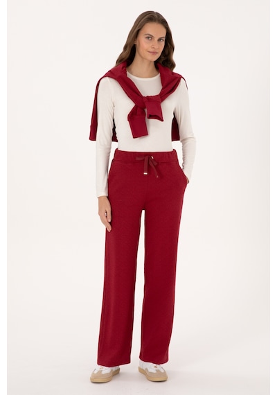 U.s. Polo Assn. Kadın Bordo Eşofman Altı 50309056-vr014 Bordo