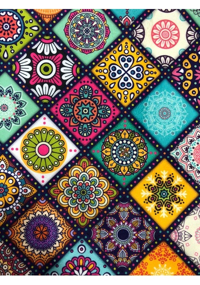 Enesar Home Rustik Desen Dijital Baski Döşemelik Kumaş 100 x 140 cm