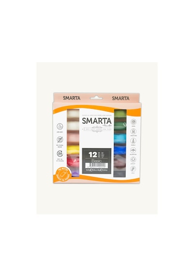 12'li Hava İle Kuruyan Modelleme Hamuru Seti 25g X 12 Adet Karışık