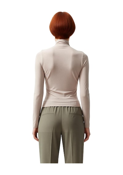 Ersefa Moda Kare Yaka Örme Slim Düz Desen Casual Günlük Crop Kısa Kol Bl Taş