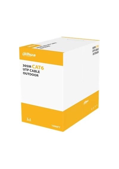 Dahua Pfm922-6un- Cat6 305 Metre 23awg Cca Pe Outdoor Siyah Renk Kablo