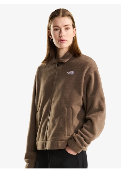 The North Face Nf0a8j6k-0v2 W Fleece Collared Jacket Kadın Ceket Kahverengi