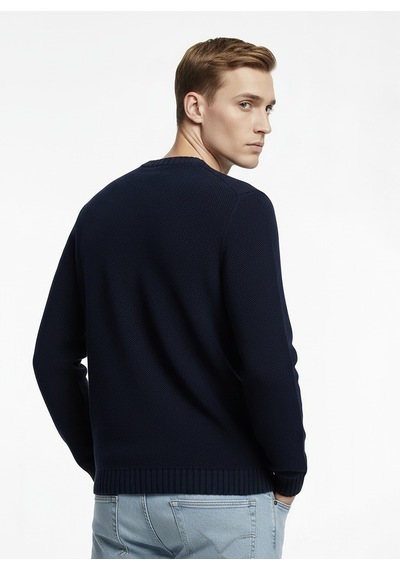 Alpha Studio Lacivert Erkek Bisiklet Yaka Regular Fit Kazak Au-3190c Faux Fur Crewneck Knıt Koyu Lacivert Alpha Studio Lacivert Erkek Bisiklet Yaka Regular Fit Kazak Au-3190c Faux Fur Crewneck Knıt Koyu Lacivert