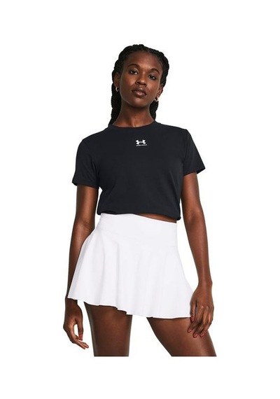 Under Armour Campus Core Kadın Siyah Yuvarlak Yaka Tişört