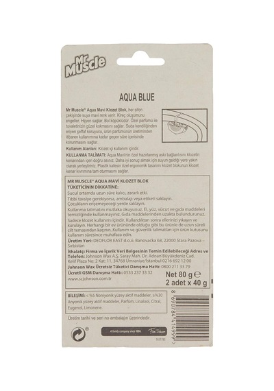 Aqua Blue 2'li Klozet Bloğu 1 X 2 Adet 2li Paket