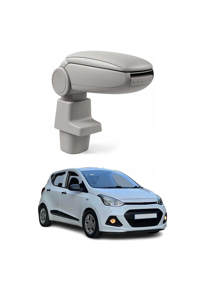 Hyundai İ10 2 2013-2019 Uyumlu Kolçak Kol Dayama Siyah Suni Deri Araca Özel