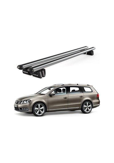 Pençe Volkswagen Passat B7 Sw 2010-2015 Uyumlu Gri Ara Atkı Port Bagaj Tavan Barı