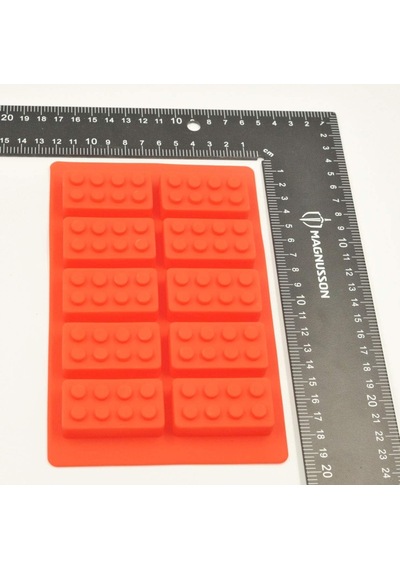 Silikon Lego Kek Kurabiye Çikolata Dondurma Kalıbı 10'lu