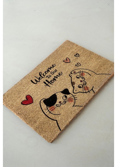 Coco Burrow 40 X 60 Cm Kıl Paspas , İç Ve Dış Kapı Paspası Kahverengi