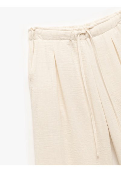 Koton Drawstring Pants Bej 5sal40077ıw Ekru