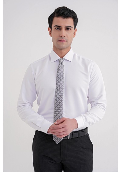 Gk 758 Gömlek Slim Beyaz Beyaz