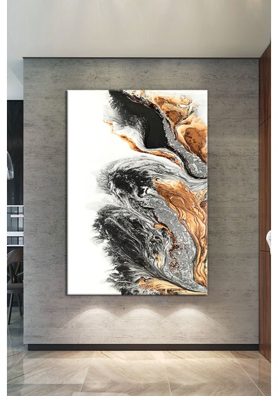 Renklerin Dansı Soyut Sanatsal Kanvas Tablo (8 Farklı Ölçü) 100 x 70m