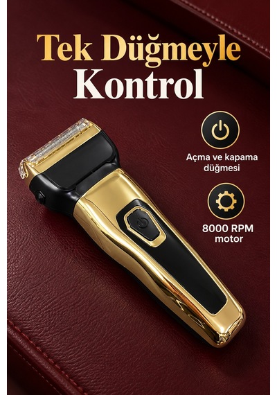Kablosuz Tıraş Makinesi Paslanmaz Çelik Bıçaklı Set - Lisinya
