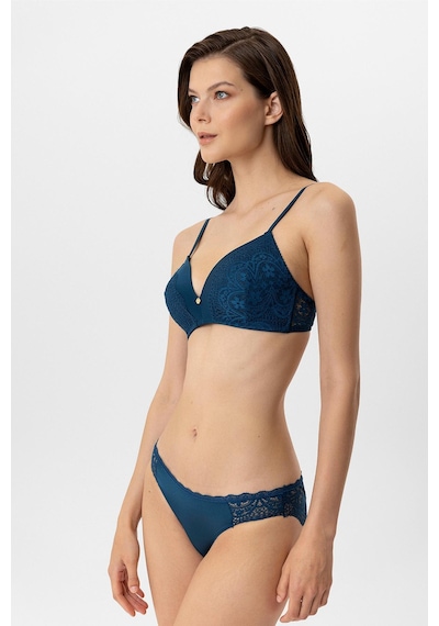 Pierre Cardin Lingerie Paris Boş Kap Regular Sütyen Takım Mavi