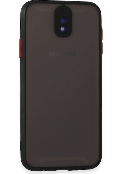 Csmtex 6 Newface Samsung Uyumlu Galaxy J7 Pro / J730 Kılıf Montreal Silikon Kapak - Siyah