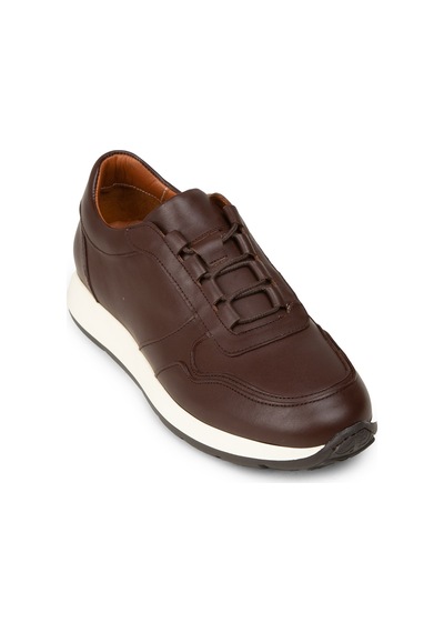Deery Erkek Kahverengi Hakiki Deri Sneaker Ayakkabı - E8210mkhve01