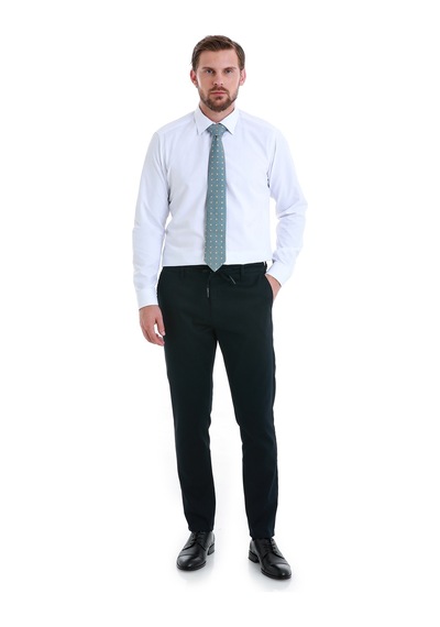 Hatemoğlu Beyaz Slim Fit Düz Slim Yaka Pamuklu Uzun Kollu Gömlek 30139 4111993