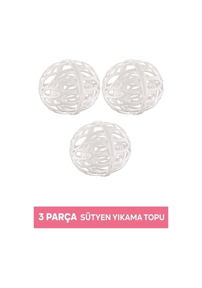 3 Parça Sütyen Ve Çamaşır Yıkama Topu Pratik Plastik Iç Çamaşır Yıkama Topu Renkli