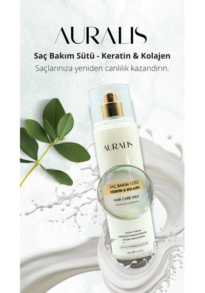Auralis Keratin Ve Kolajen İçeren Besleyici Onarıcı Saç Bakım Sütü 200 Ml