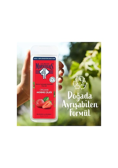 Le Petit Marseillais Akdeniz Çileği Banyo ve Duş Jeli 3 x 400 ML