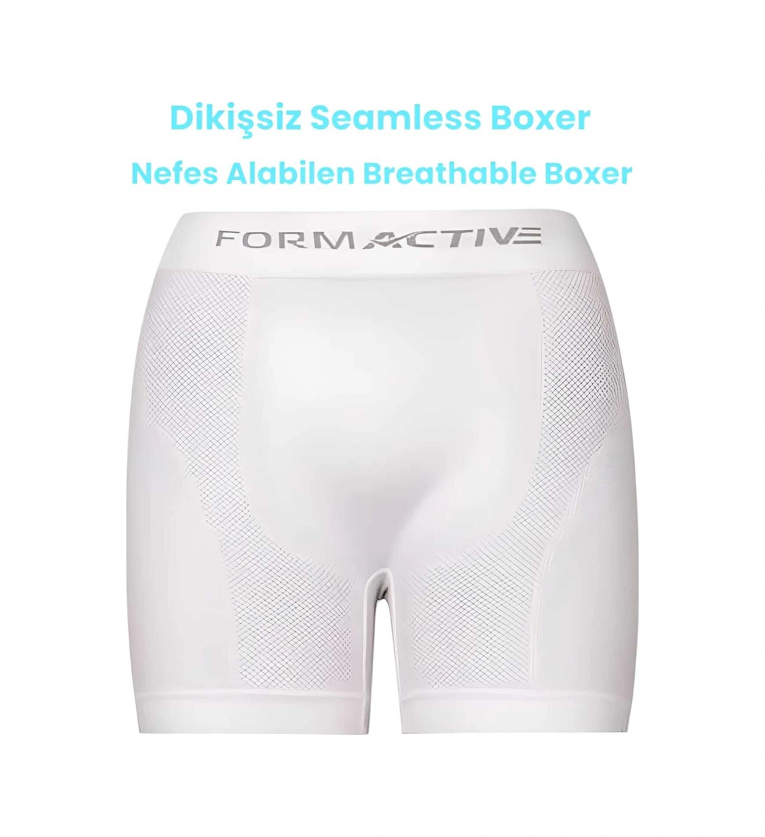Tezzgelsin Erkek Dikişsiz/seamless Nefes Alabilen Boxer 6 Adet Beyaz - Siyah