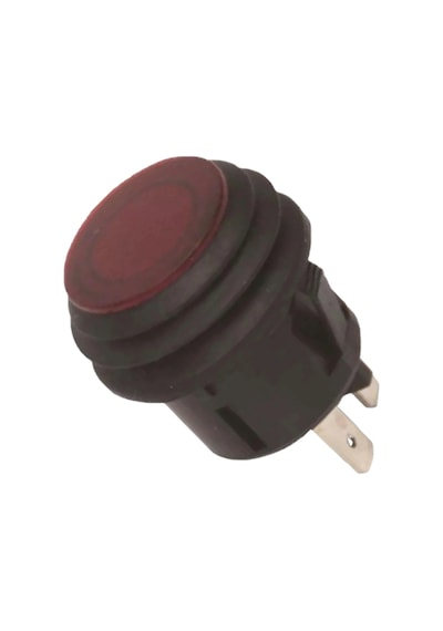 Ic-180w Basmalı Yuvarlak Kırmızı Işıklı Kalıcı Körüklü Anahtar 20a 12v Asw-29d