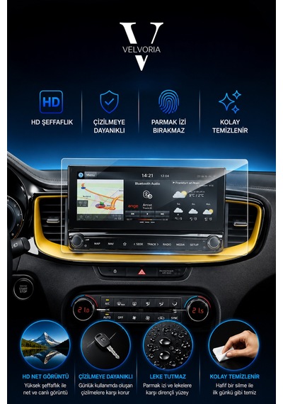 Kia Xceed Prestige 10.25 Inç Multimedya Esnek Nano Glass Ekran Koruyucu 2024