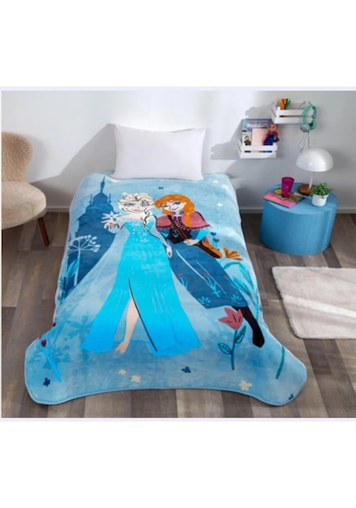 Taç Lisanslı Battaniye Frozen Flower Power Tek Kişilik