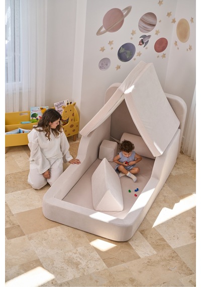 Funbed Yeni Nesil Montessori Çocuk Yatağı & Oyun Alanı Yıkanabilir Sıvı Geçirmez 0122krem - 836527200 Funbed Yeni Nesil Montessori Çocuk Yatağı & Oyun Alanı Yıkanabilir Sıvı Geçirmez 0122krem - 836527200