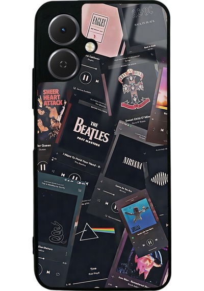 Tecno Spark Go 2 Retro Music Tasarımlı Glossy Telefon Kılıfı Çok Renkli