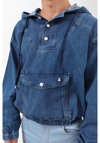 Keepout Erkek Jean Sweatshirt Koyu Mavi 001
