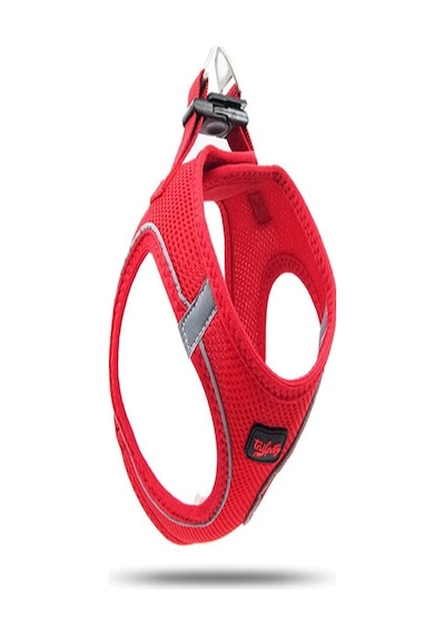 Tailpetz Airmesh Kedi Köpek Göğüs Tasması Kırmızı 3XS Kırmızı