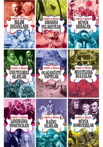 Tarihte İz Bırakanlar Seti - 9 Kitap Takım - Rıza Süreyya - Halk Kitabevi