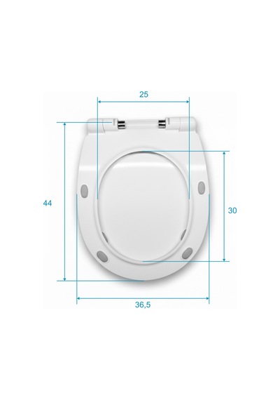 Ideal Standard Strada O Z266302 Yavaş Kapanan Klozet Kapağı, Beyaz, Metal Menteşeli Beyaz