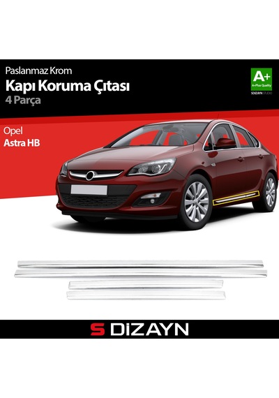 S-Dizayn Opel Astra H Hb Kapı Koruma Çıtası Krom 2004 Üzeri