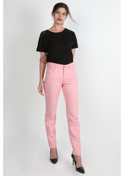 Balins Bayan Gabardin Pantolon Pembe