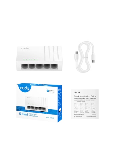 Cudy 5-port 10/100mbps Desktop Switch