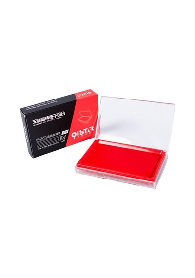 Stampa Mürekkep Baskı Pedi 10cmx7cm Siyah Mavi Ve Kırmızı Kırmızı