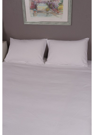 Dnc Home Tekstil Ndchome Beyaz Yıkanmış Çift Kişilik Nevresim Yastık Seti 200 X 220 Beyaz