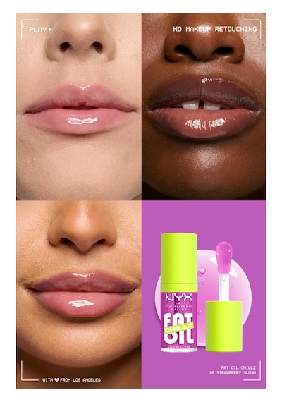Nyx Professional Makeup Fat Oil Chillz Parlatıcı Dudak Yağı - Strawberry Slush