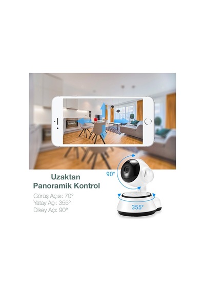 Ally1080P HD Gece Görüşlü Hareket Sensörlü Güvenlik Kamerası
