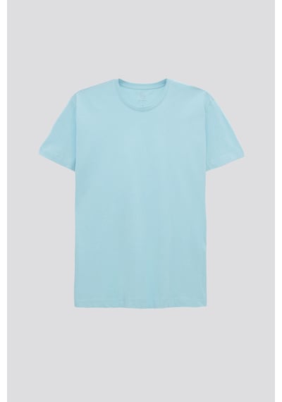 D's Damat Ds Damat Relaxed Fit Turkuaz %100 Pamuk T-shirt 6hc14ort02005 Turkuaz
