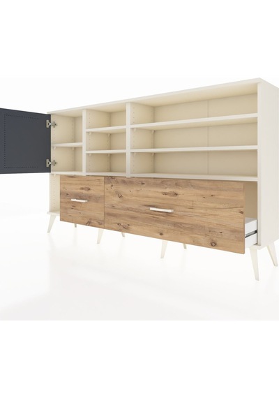 Arges Konsol 8 Raflı 2 Çekmeceli Tek Kapaklı 176x30x99 Aytaşı-antrasit/çam Antrasıt/atlas Çam - Aytası Arges Konsol 8 Raflı 2 Çekmeceli Tek Kapaklı 176x30x99 Aytaşı-antrasit/çam Antrasıt/atlas Çam - Aytası