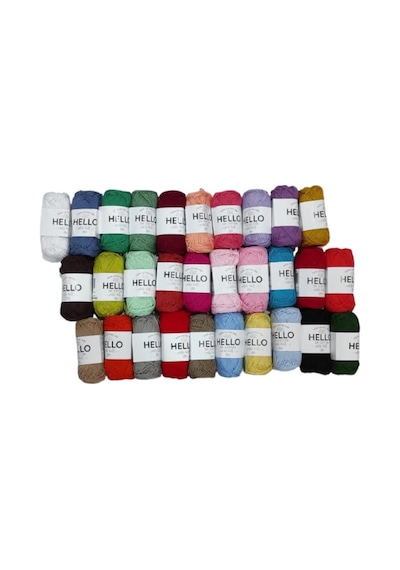 Tr %100 Doğal Pamuk Punch Ve Amigurumi Iplik 25 Gram 30 Renk Oeko-tex Sertifikalı