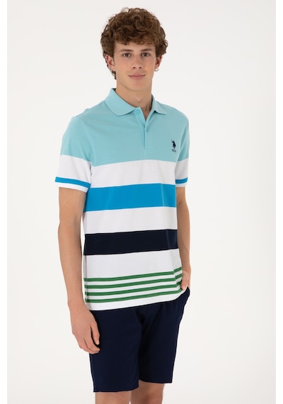 U.S. Polo Assn. Erkek Regular Fit Aqua Polo Yaka Tişört 50306820-VR007