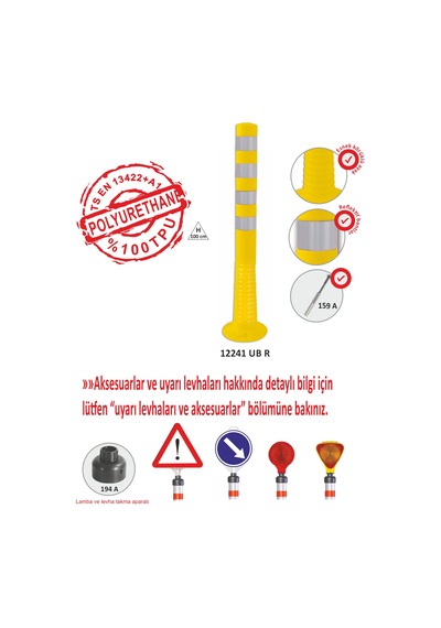 12241 Ub R Evelux Şerit Ayırıcı Esnek Delinatör
