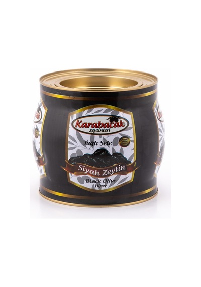 Karabacak Siyah Zeytin Hiper Boy 2 Kg Teneke