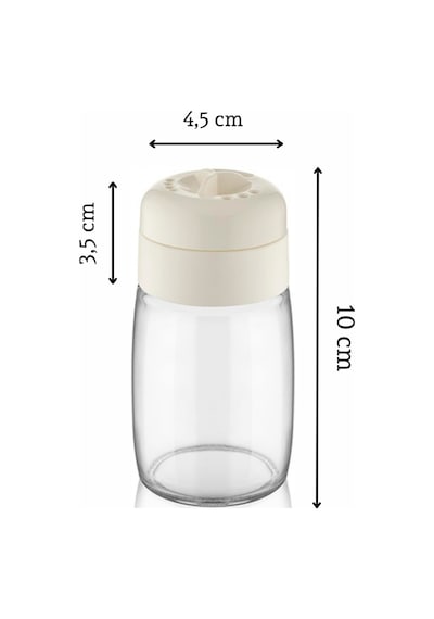 Mithra Life 2 Adet 100 Ml Döner Kapaklı Cam Baharatlık Takımı Mıt1090 Karışık